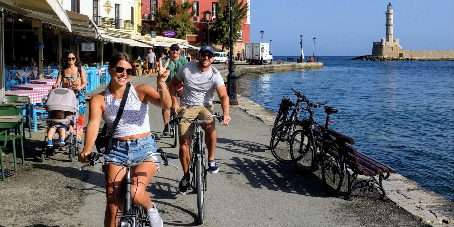 Chania- City Highlights Small Group Bike Tour