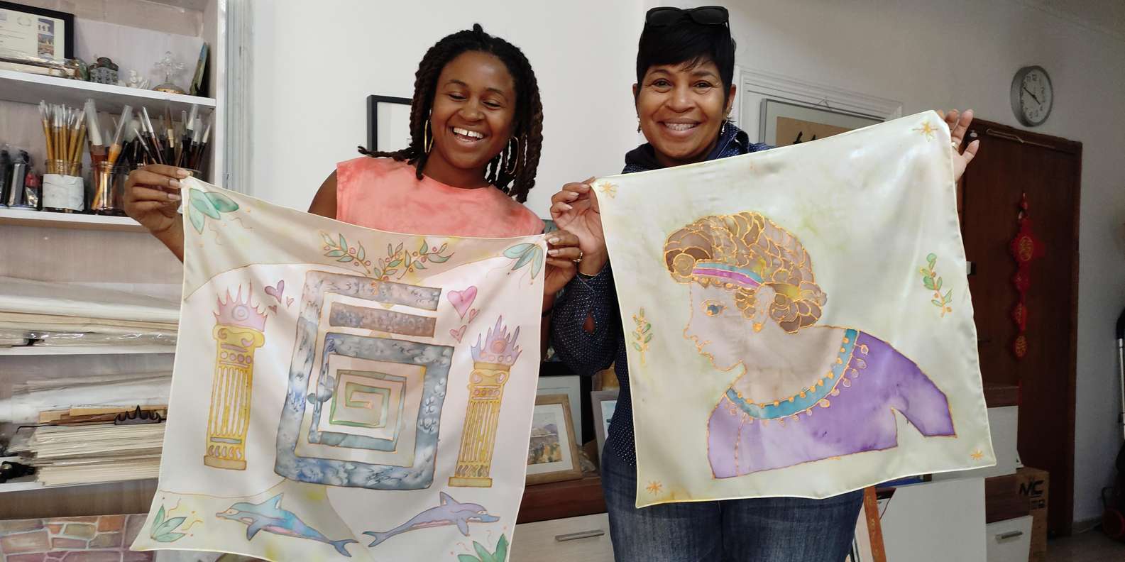 Create your own Greek Silk Scarf Souvenirs