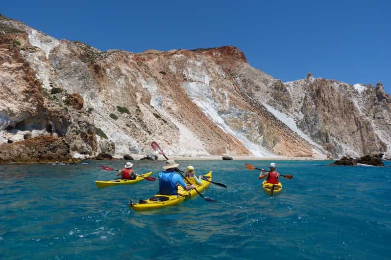 Milos- Guided Kayaking Trip with Snorkelling & Lunch