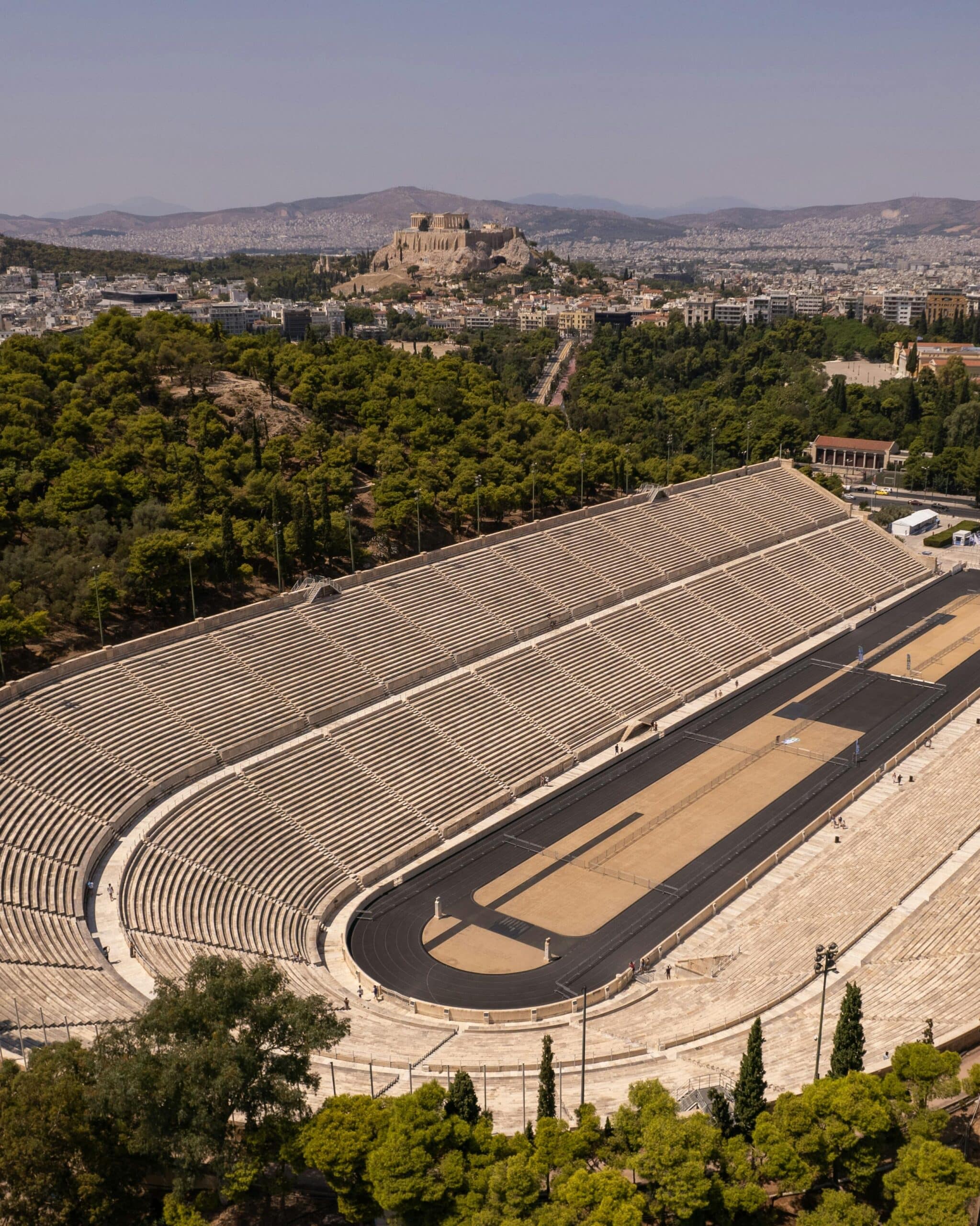 Aerial Photography of Panathenaic Stadium in Greece