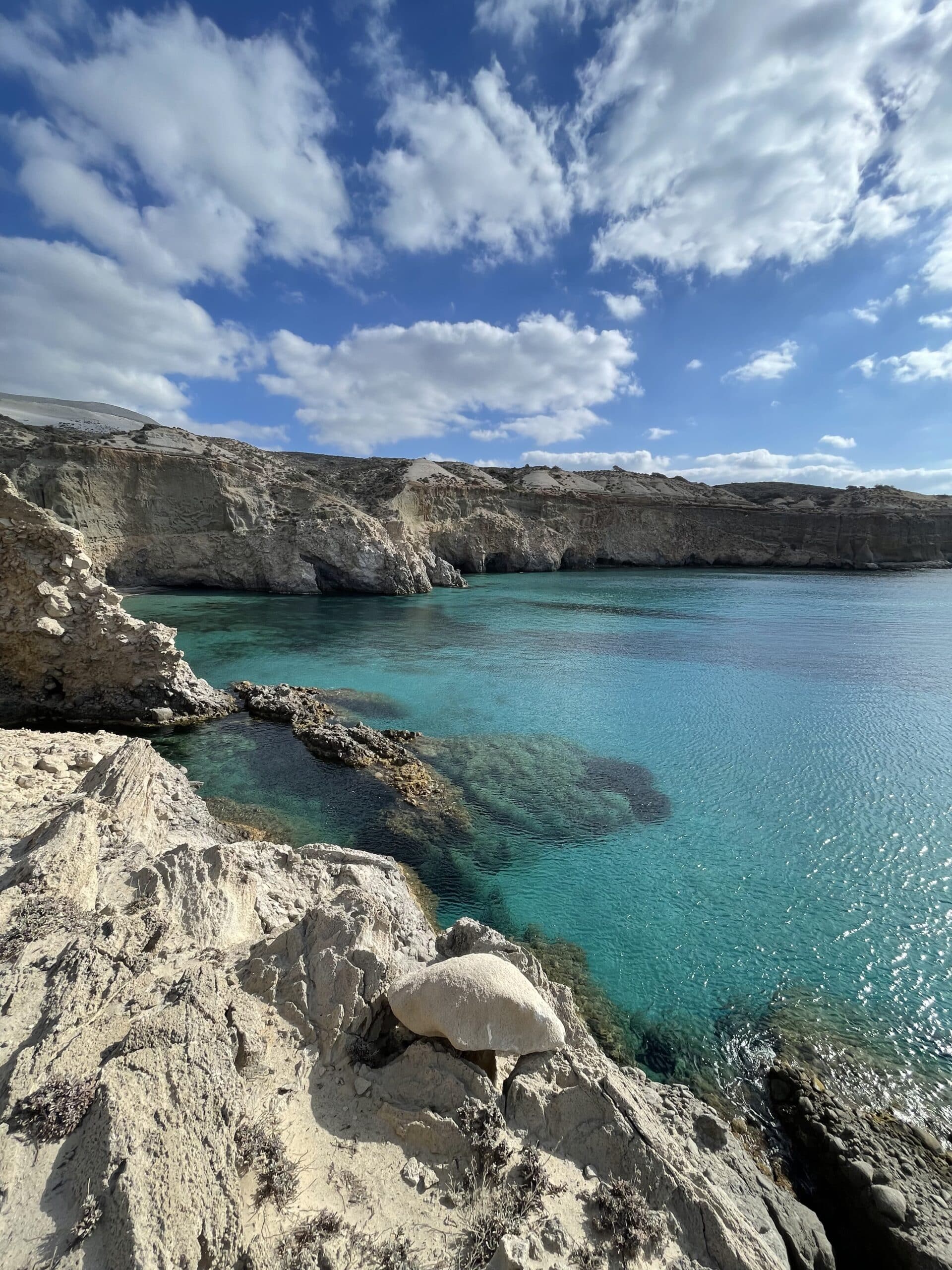 Papafragkas beach in Milos panoramic shot