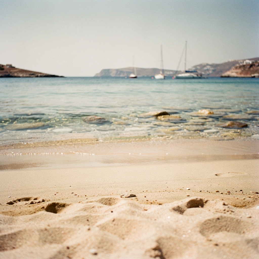 A captivating island scene typical of the Cyclades, representing either Paros or Naxos for comparison.